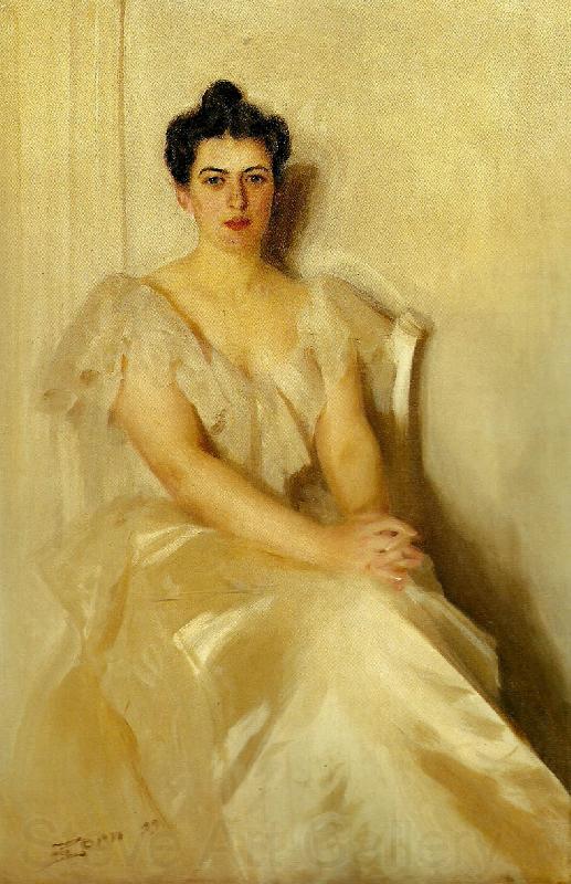Anders Zorn mrs frances cleveland Norge oil painting art